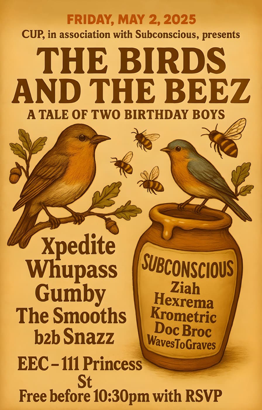 Poster for The Birds and the Beez